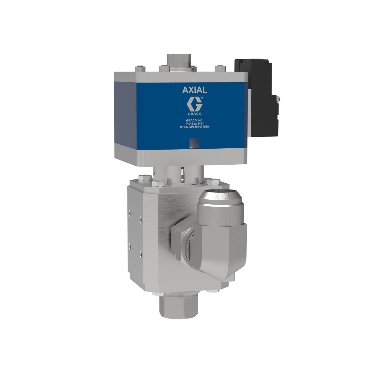 Axial Dispense Valve, Ambient, Direct Mount Solenoid Spray Equipment