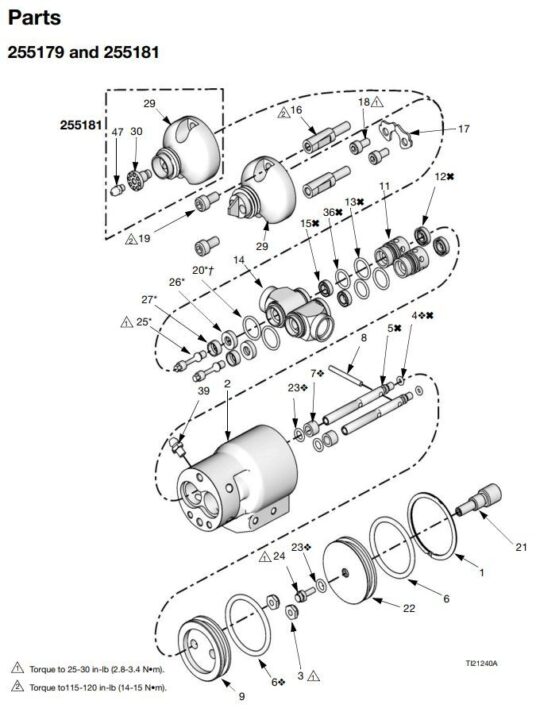 255179 and 255181 Dispense Valve