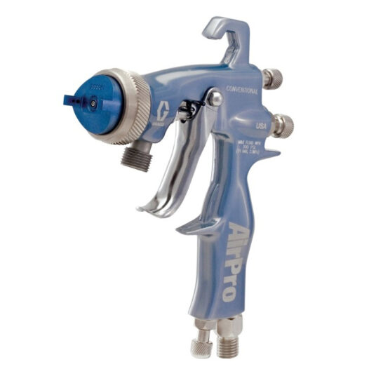 1.4 mm Nozzle Conventional Spray Gun, Graco AirPro Air Spray Pressure Feed  Gun