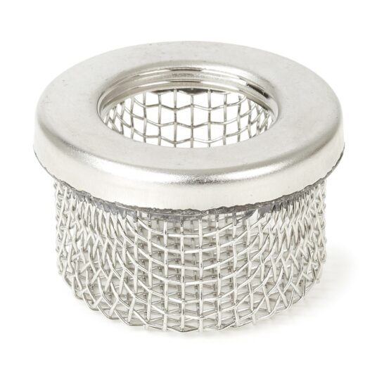 Inlet Strainer, Stainless Steel Cap, 1-1/4