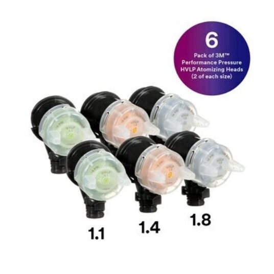 3m performance pressure hvlp atomizing head refill kit 26830 variety kit features