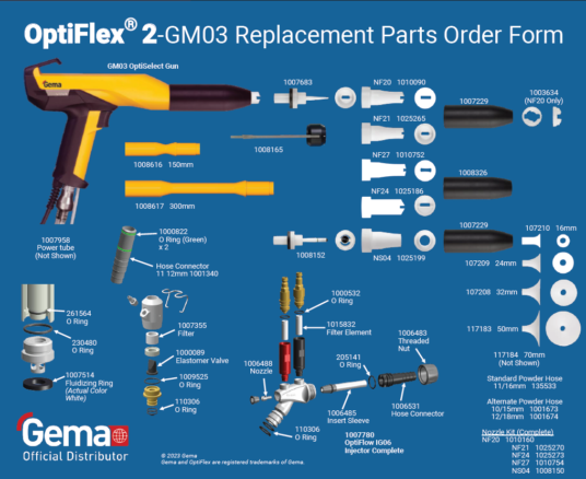 Opti Flex 2 GM03 Order Form