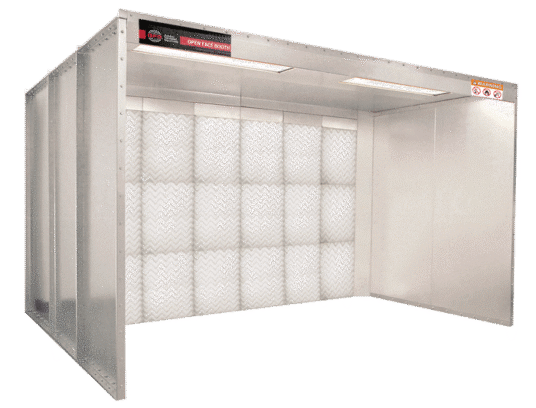 Products Feature Open Face Booth